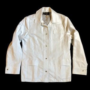 loro piana mens jacket 48 IT/38 US creamy white cotton linen.